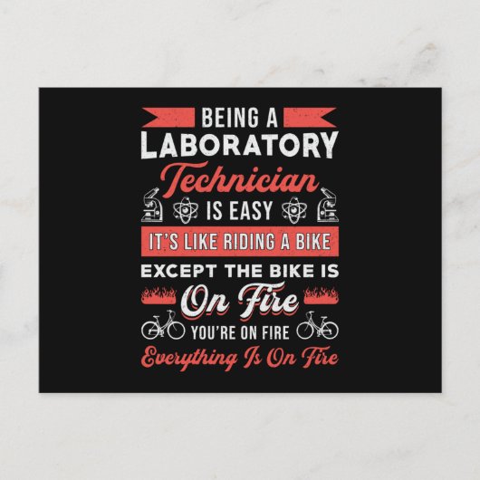 Carte Postale Être Technicien De Laboratoire Science Lab Tech (Devant)