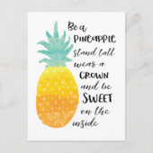 Carte Postale Être un ananas (Devant)