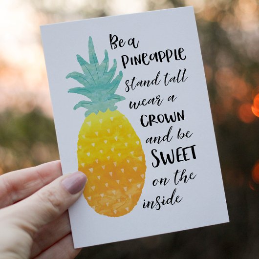 Carte Postale Être un ananas
