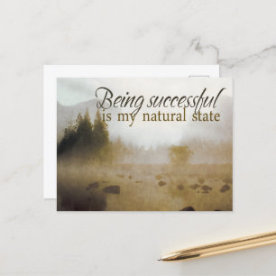 Carte Postale "Être un succès" Motivation Affirmation