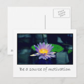 Carte Postale Être une source de motivation (Devant / Derrière)
