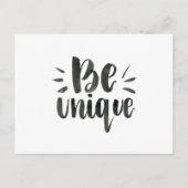 Carte Postale Être unique (Devant)