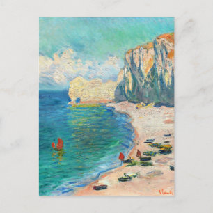 Carte postale Étretat, La Plage de Claude Monet