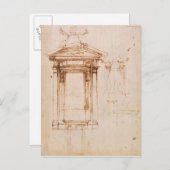 Carte Postale Étude architecturale (Devant / Derrière)