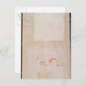 Carte Postale Étude architecturale avec notes (Devant / Derrière)