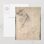 Carte Postale Étude de figure masculine (Devant / Derrière)
