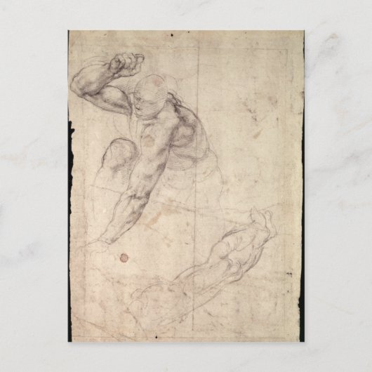 Carte Postale Étude de figure masculine (Devant)