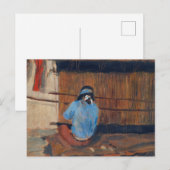 Carte Postale Étude de Hopi Weaver par Maynard Dixon (Devant / Derrière)