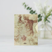 Carte Postale Étude de Michel-Ange pour une Sibylle libyenne (Debout devant)