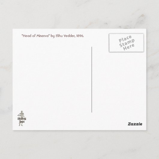 Carte Postale Étude de Minerva (Dos)