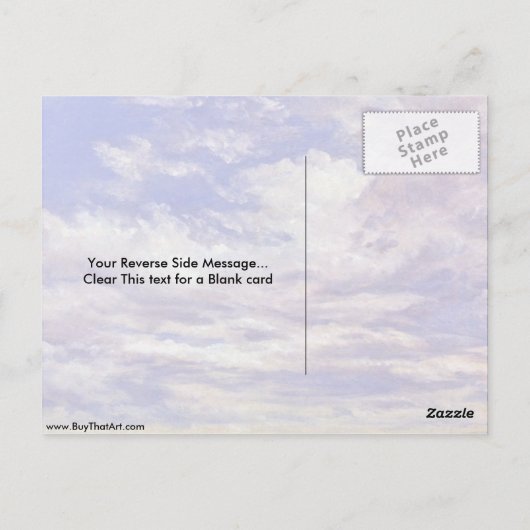 Carte Postale Étude de nuages par John Constable (Dos)