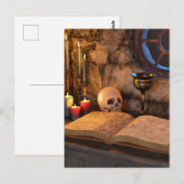 Carte Postale Étude de sorcier de fantasy médiéval (Devant / Derrière)