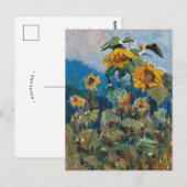 Carte Postale Étude de Tournesols | Marie Egner (Devant / Derrière)