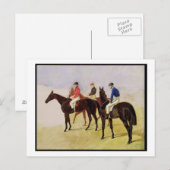 Carte Postale Étude de trois fissures de Steeplechase : Allen Mc (Devant / Derrière)