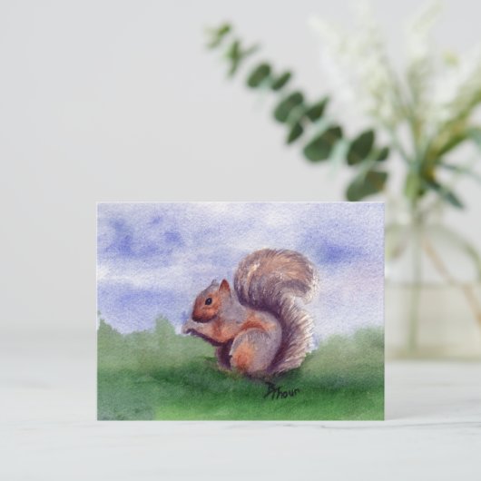 Carte postale Étude des écureuils (Debout devant)