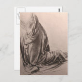 Carte Postale Etude des rideaux (Devant / Derrière)