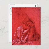 Carte Postale étude des rideaux (Devant / Derrière)