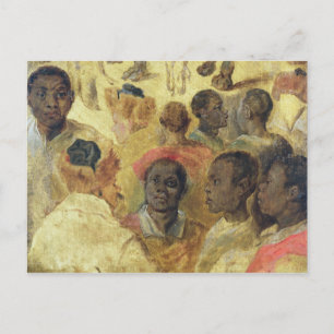 Carte Postale Étude des têtes maures