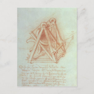 Carte Postale Étude du cadre en bois avec moulage