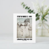 Carte Postale Étude du cheval (vers 1490) Leonardo da Vinci (Debout devant)