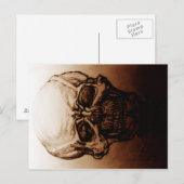 Carte Postale Étude du crâne (Devant / Derrière)