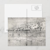 Carte Postale Étude d'un fronton du Parthénon (Devant / Derrière)