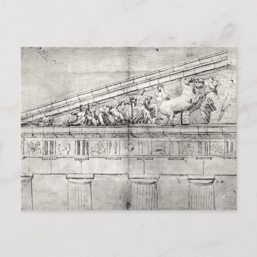 Carte Postale Étude d'un fronton du Parthénon (Devant)