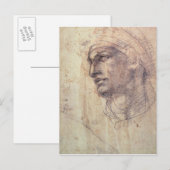 Carte Postale Étude d'une tête (Devant / Derrière)