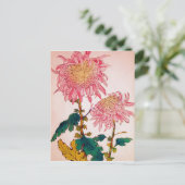 Carte Postale Étude florale rose (Debout devant)