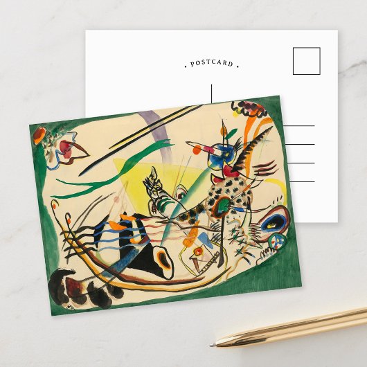 Carte Postale Étude pour Frontière verte | Kandinsky