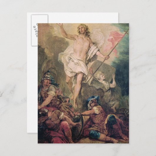 Carte Postale Étude pour la Résurrection d'une peinture (Devant / Derrière)