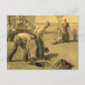 Carte Postale Étude pour le groupe de plantation d'arbres, 1937 (Devant)