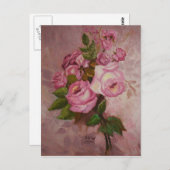 Carte Postale Étude rose (Devant / Derrière)