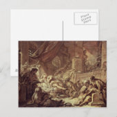 Carte Postale Étude sur une scène pénitentiaire (Devant / Derrière)