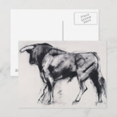 Carte Postale Étude Toro Azul (Devant / Derrière)