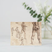 Carte Postale Études anatomiques (Debout devant)