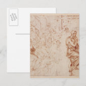 Carte Postale Études de la figure pour une femme (Devant / Derrière)