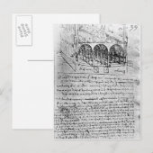 Carte Postale Études pour les écuries (Devant / Derrière)