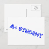 Carte Postale Étudiant A+ (Devant / Derrière)
