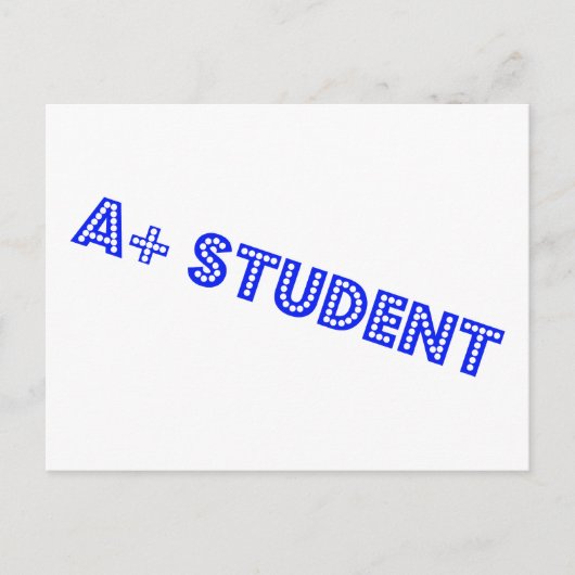 Carte Postale Étudiant A+ (Devant)