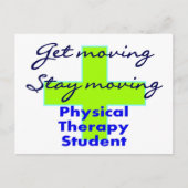 Carte Postale Étudiant en physiothérapie "Get Moving" (Devant)