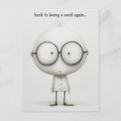 Carte Postale Étudiant nerd (Devant)