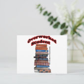 Carte Postale Étudiant surchargé (Debout devant)