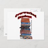 Carte Postale Étudiant surchargé (Devant / Derrière)