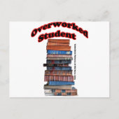 Carte Postale Étudiant surchargé (Devant)
