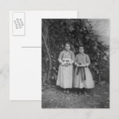 Carte Postale Étudiants à l'école d'art pour filles en Turquie (Devant / Derrière)