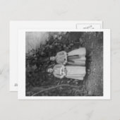 Carte Postale Étudiants à l'école d'art pour filles en Turquie (Devant / Derrière)