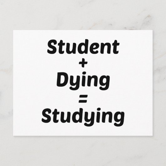 Carte Postale Étudier (Devant)