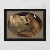 Carte Postale Étudier les leçons de chats (Devant)