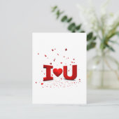 Carte Postale Eu te amo - Je vous aime (Debout devant)